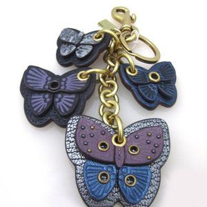 COACH NWOT 🦋 GIFT BOX 🦋 Butterfly Cluster Bag Charm RETAIL MODEL